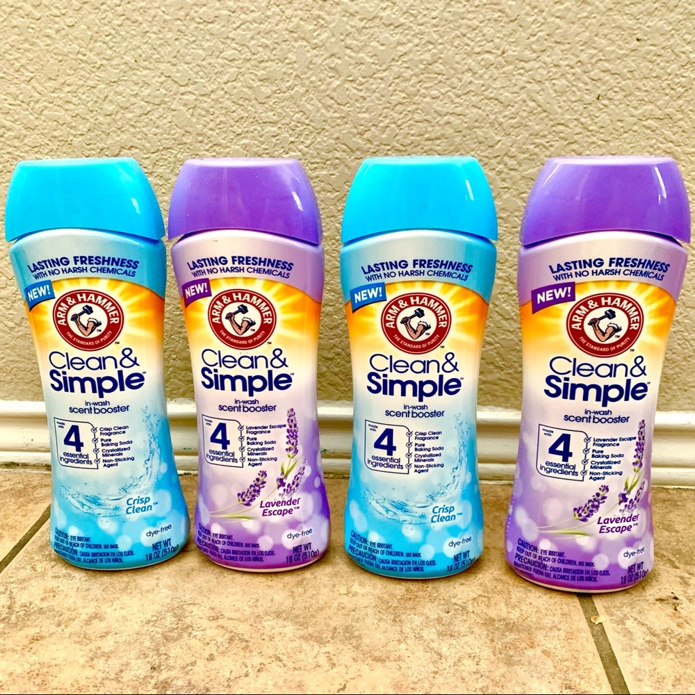(4) Arm and Hammer Clean and Simple In Scent Boost